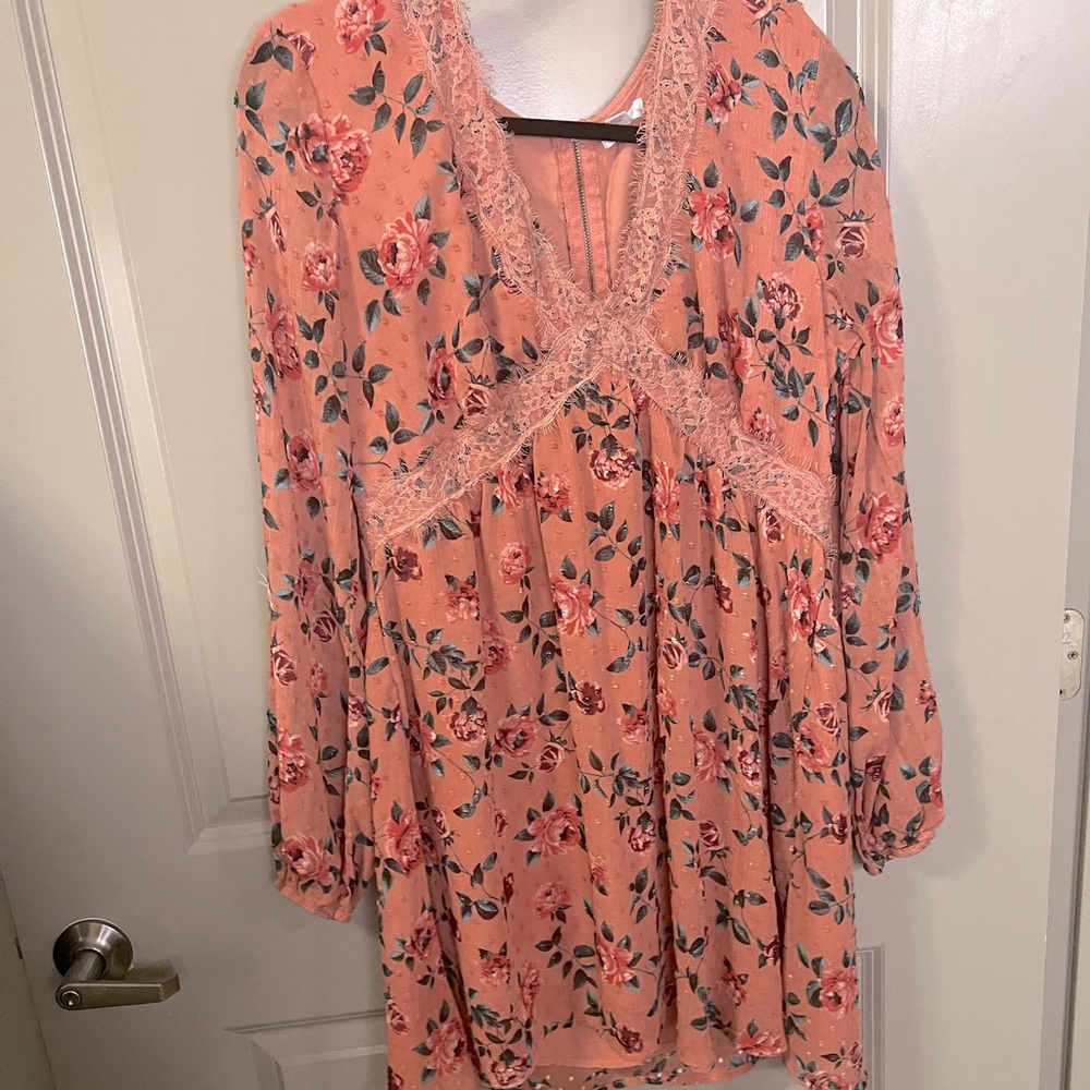 Xhilaration, Large, blush, flower dress